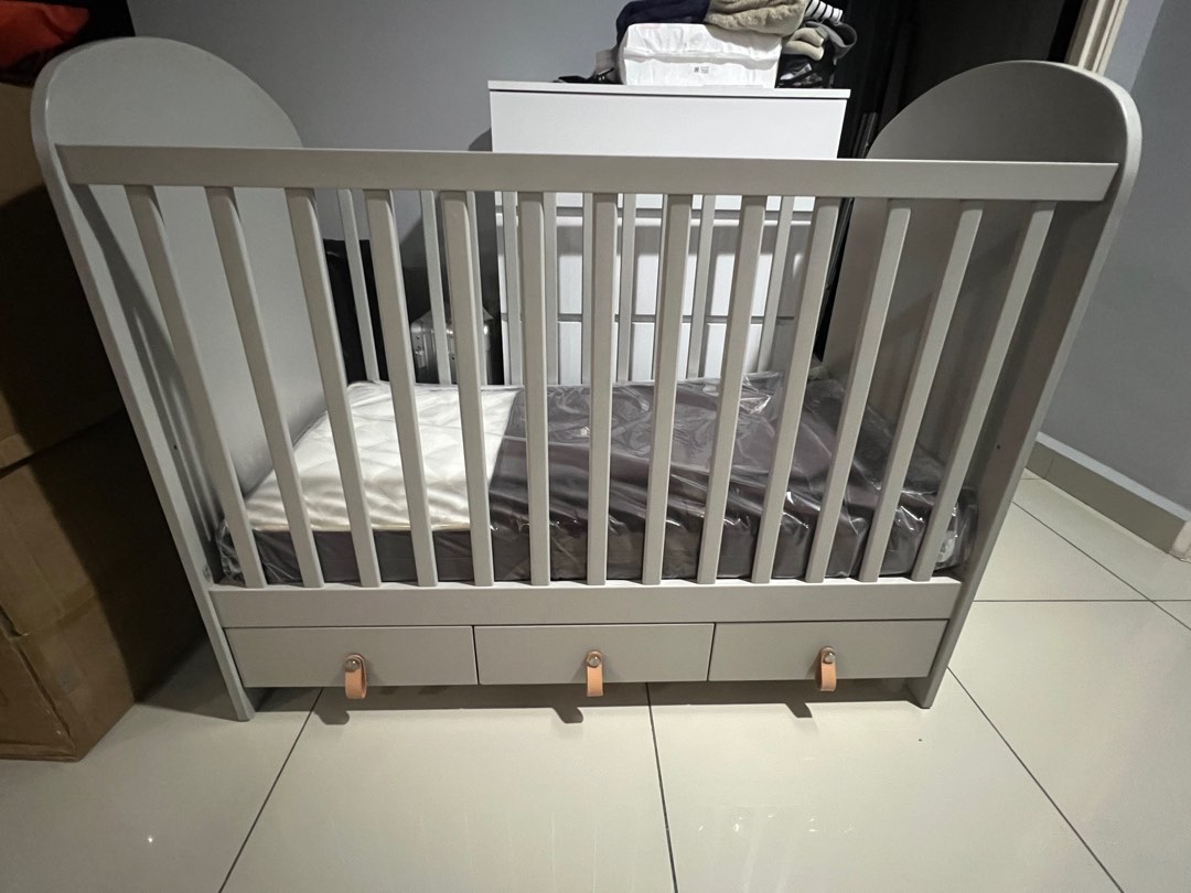 IKEA Baby cot, Furniture & Home Living, Furniture, Bed Frames