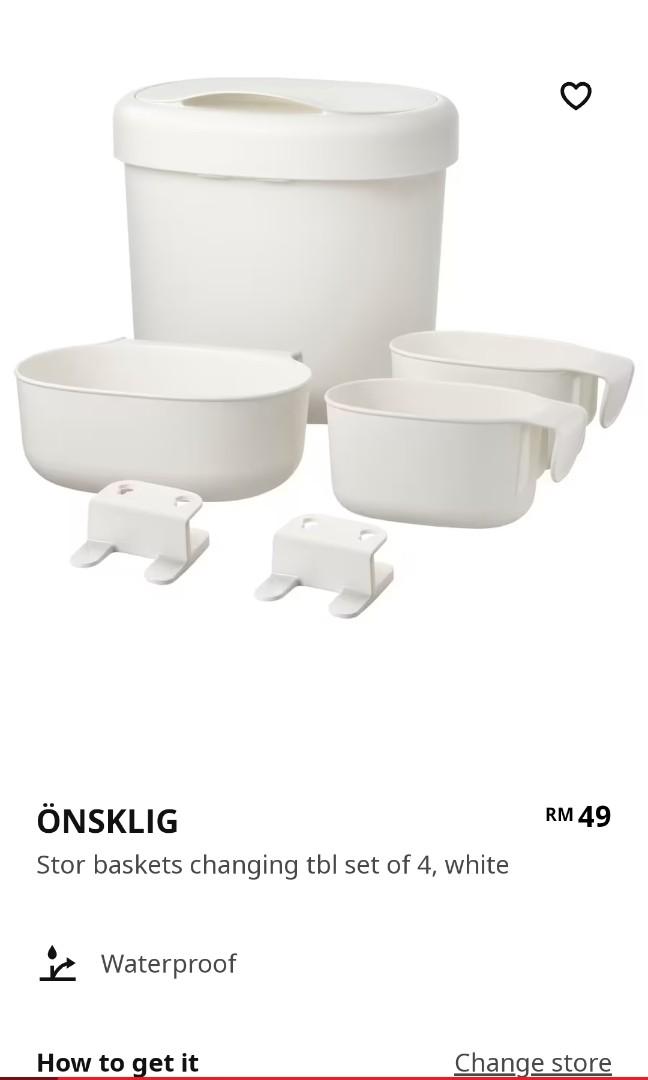 Ikea baby diaper bin onsklig, Babies & Kids, Bathing & Changing, Other