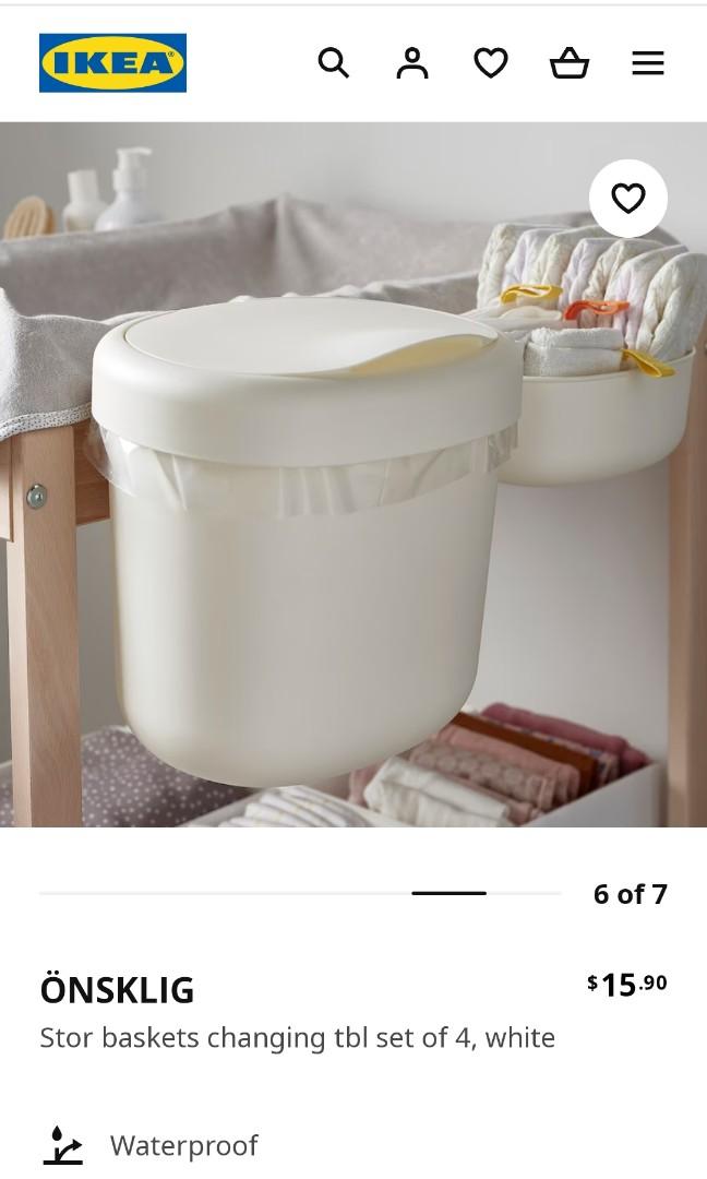 Ikea baby diaper bin onsklig, Babies & Kids, Bathing & Changing, Other