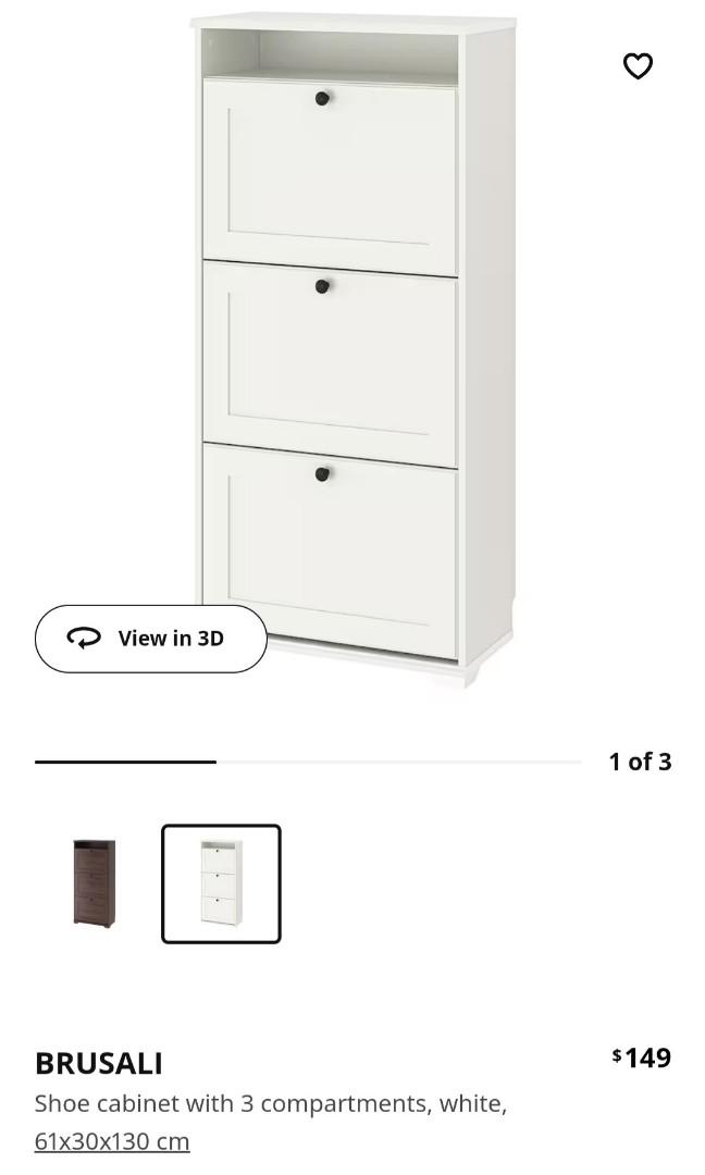 IKEA Brusali Shoe Furniture & Home Living, Furniture, Shelves