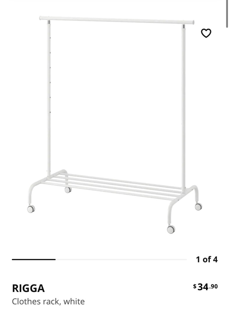 Ikea clothes rack, Furniture & Home Living, Furniture, Shelves