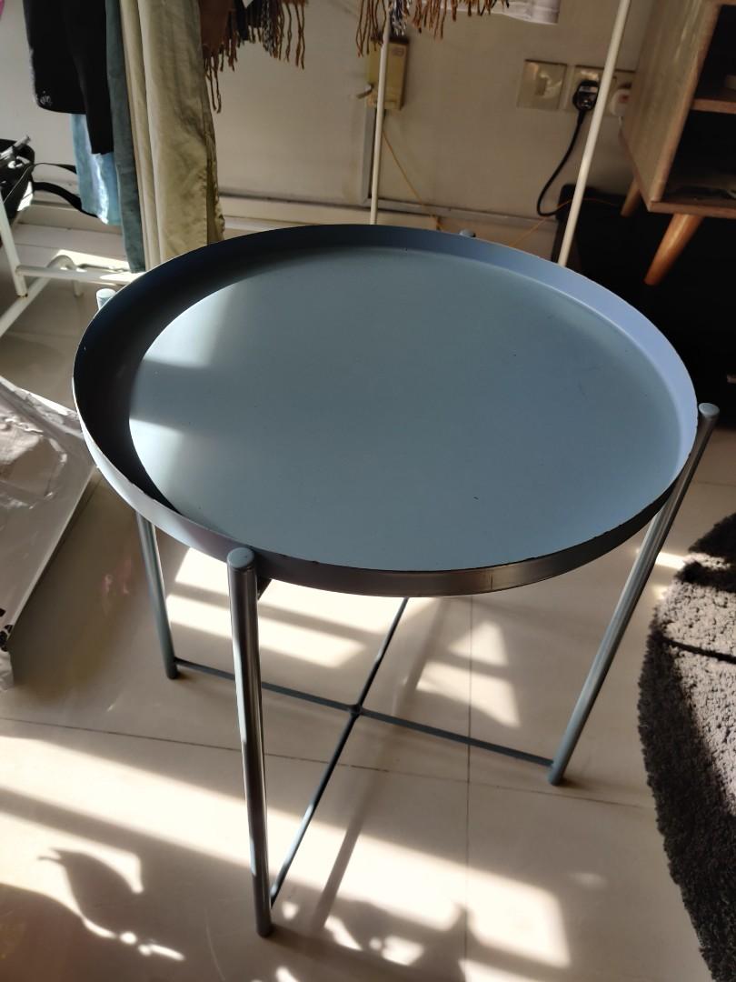 IKEA Gladom Side Table (Baby Blue), Furniture & Home Living, Furniture ...