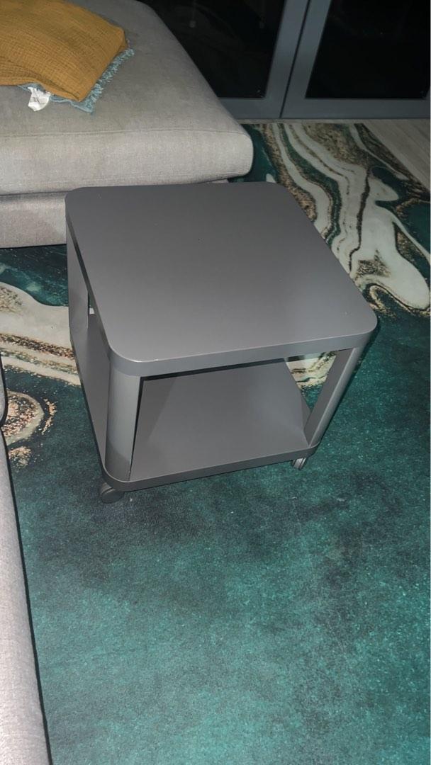 IKEA grey rolling side table, Furniture & Home Living, Furniture