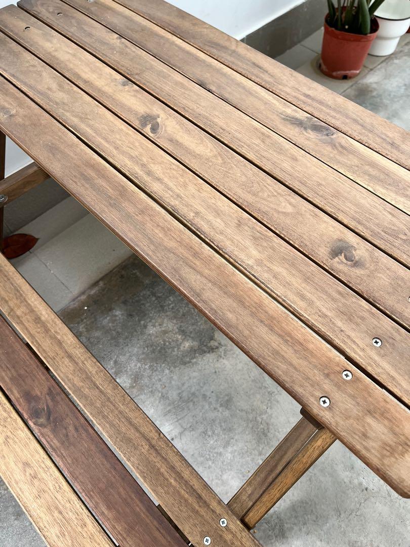 IKEA Kids Picnic Table Bench, Furniture & Home Living, Outdoor