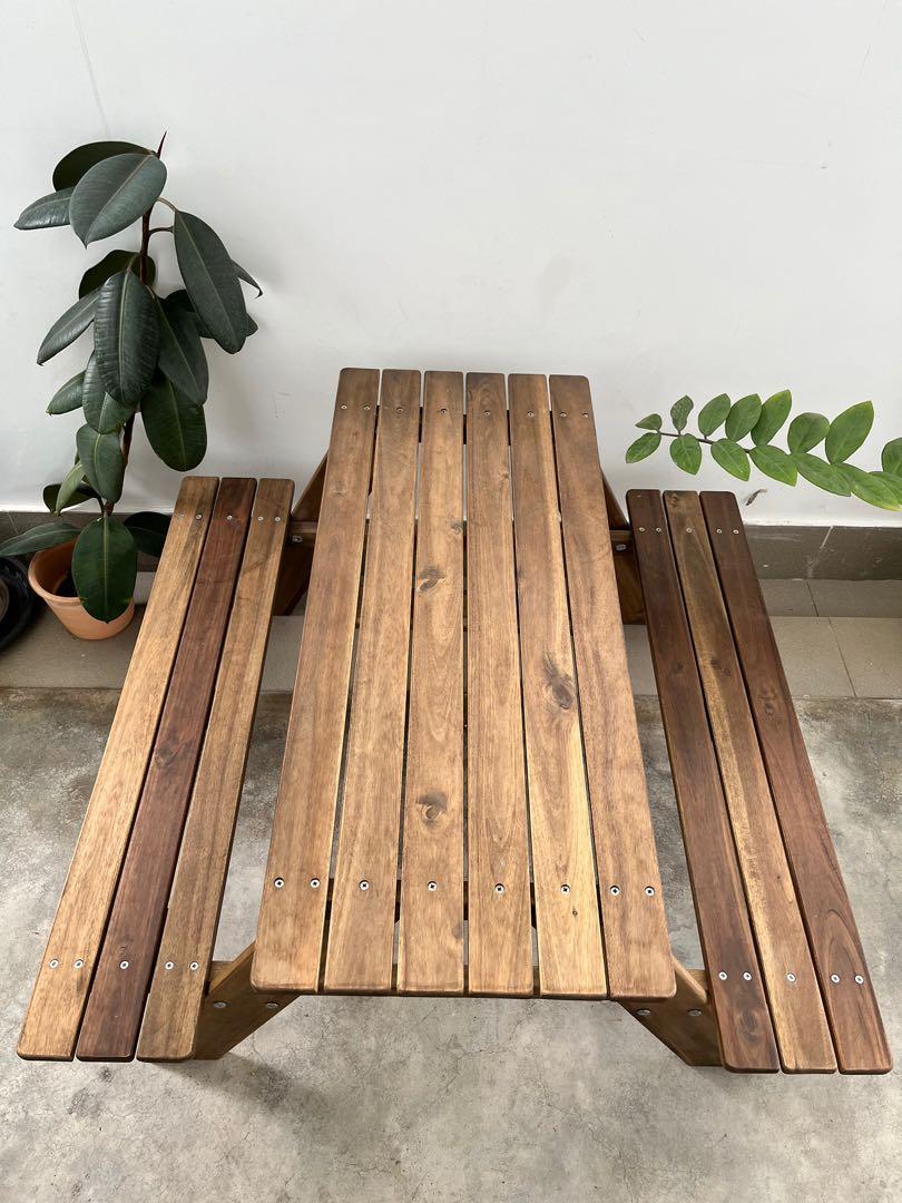 IKEA Kids Picnic Table Bench, Furniture & Home Living, Outdoor