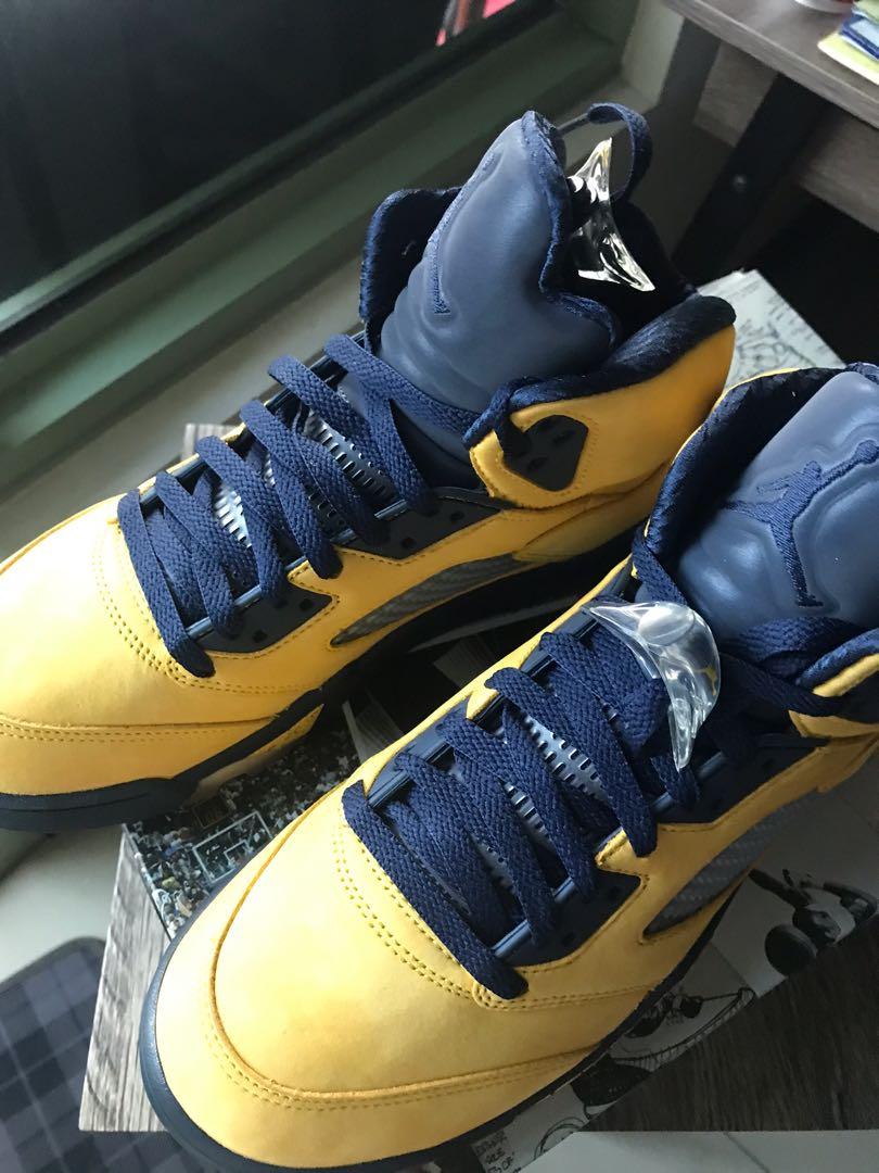 Jordan 5 michigan on sale sp