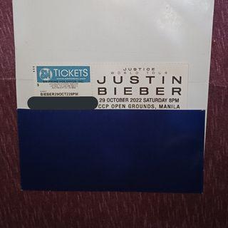 Justin Bieber Justice Tour Concert Ticket CAT 8