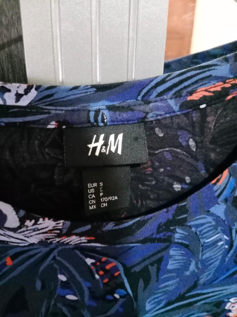 Kaos H&M full print black label