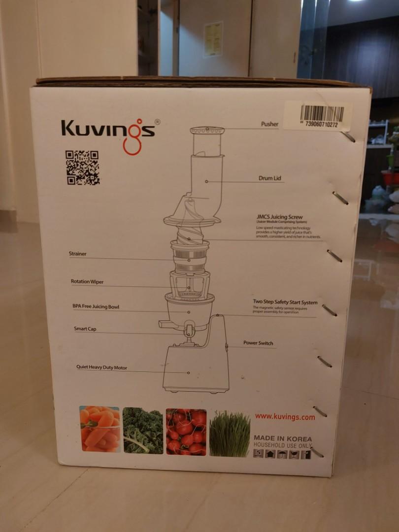 KUVINGS WHOLE SLOW JUICER, TV & Home Appliances, Kitchen Appliances