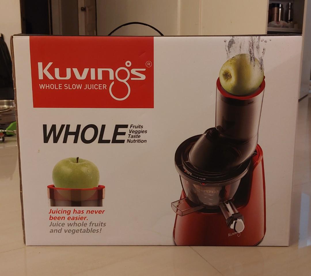 KUVINGS WHOLE SLOW JUICER, TV & Home Appliances, Kitchen Appliances
