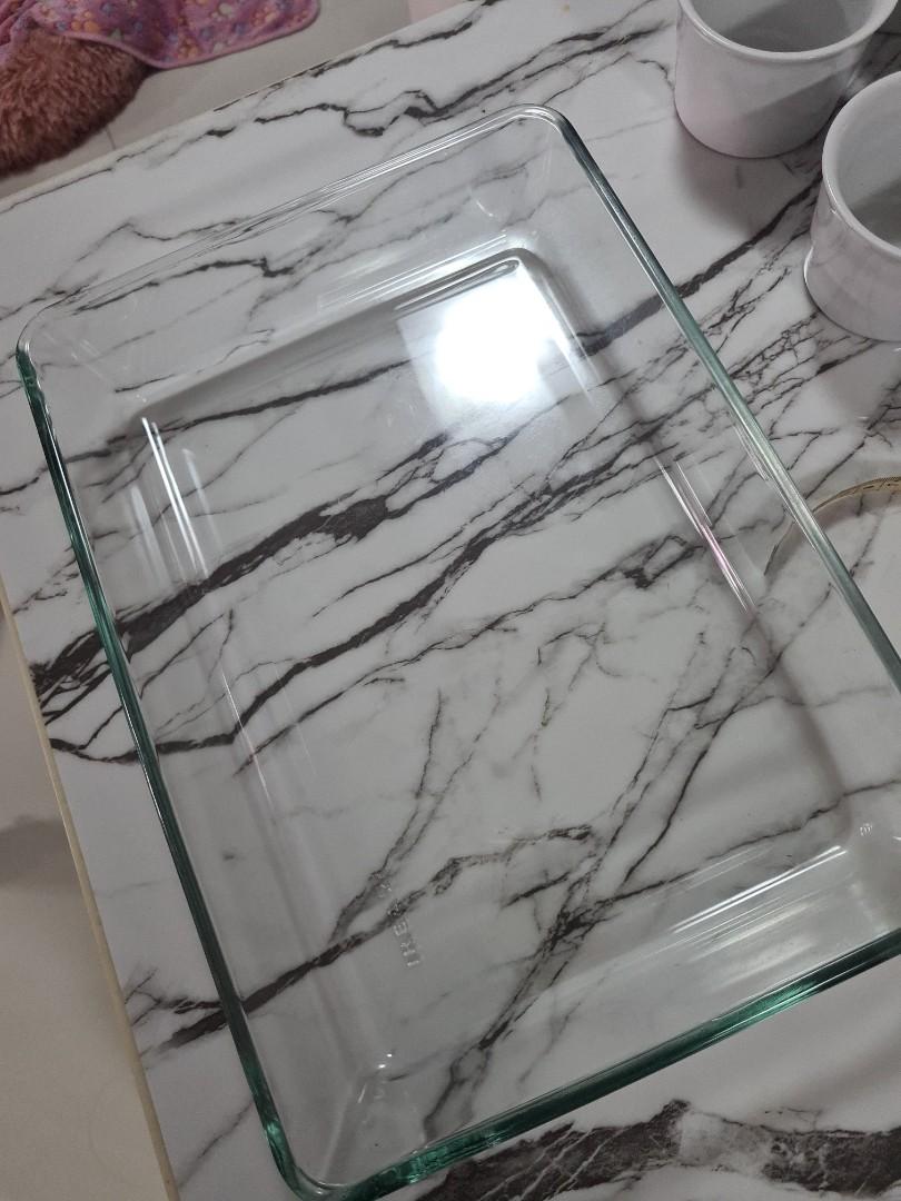 Large Glass Baking Tray (Ikea), Furniture & Home Living, Kitchenware