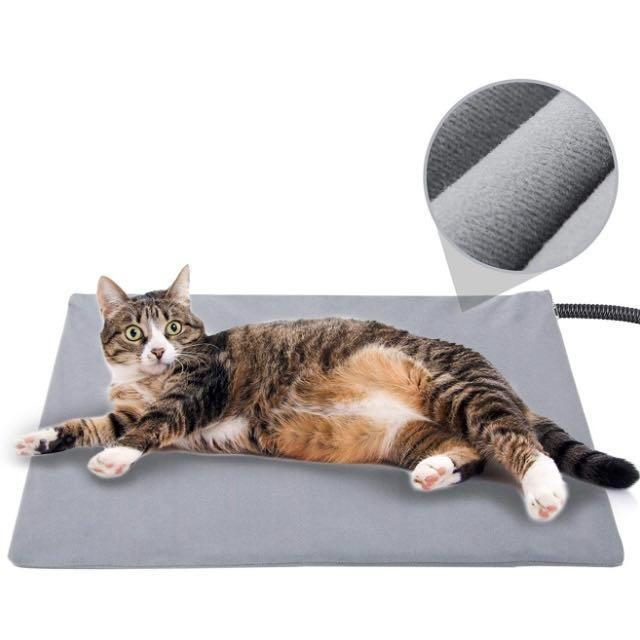 Lesotc Pet Heating Pad for Cat Dog Soft Electric Blanket Auto Temperature Control Waterproof Indoor House