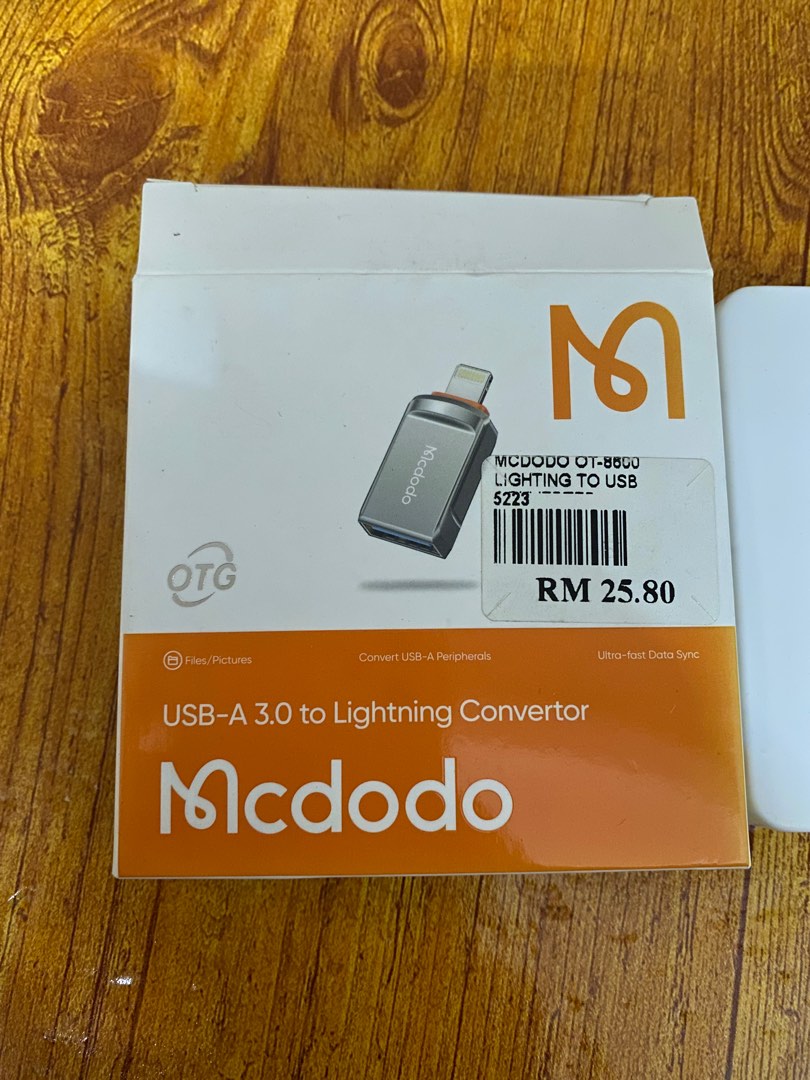 Lightning converter usb, Computers & Tech, Parts & Accessories, Cables