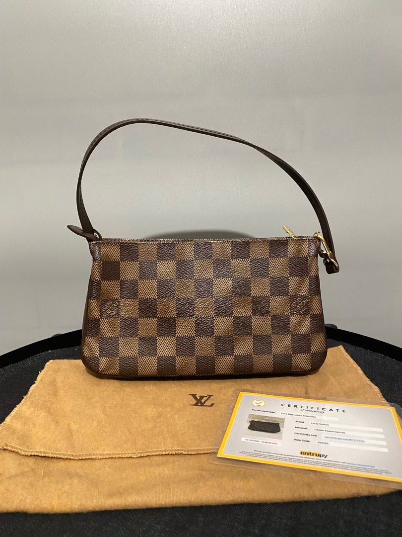 LOUIS VUITTON LV NAVONA POCHETTE DAMIER EBENE Luxury Bags Wallets on Carousell
