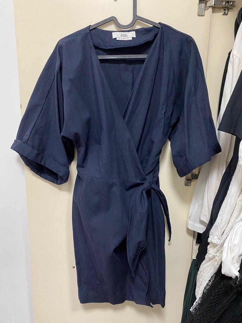 Kimono wrap mini dress on sale