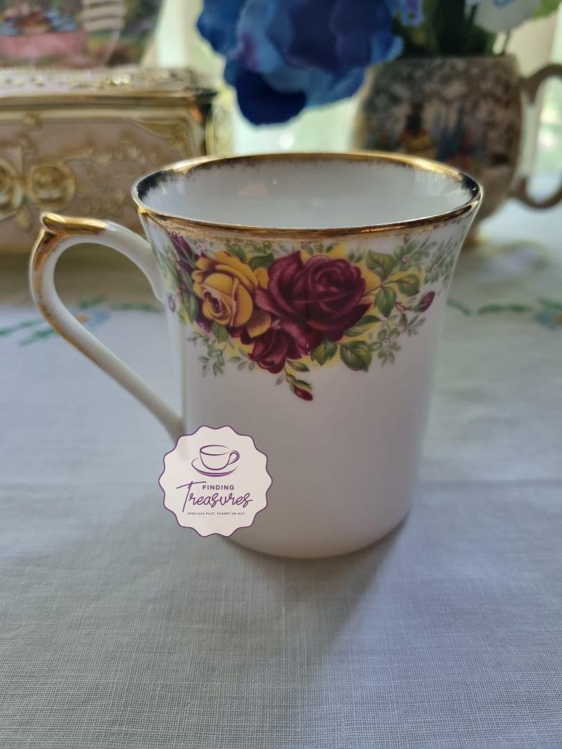 Lovely Vintage Roses Beaker/ Mug - Rosina (Queen's Pottery), Hobbies ...