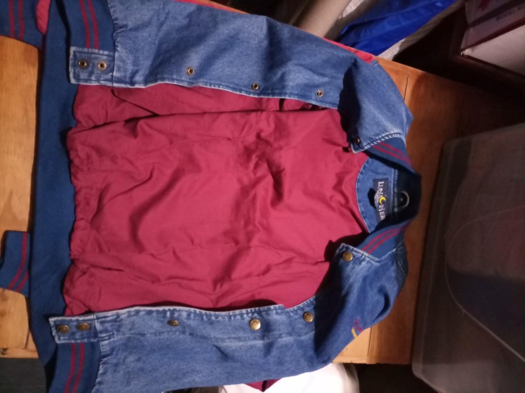 Luna Pier Denim Varsity Jacket, Men's Fashion, Coats, Jackets and