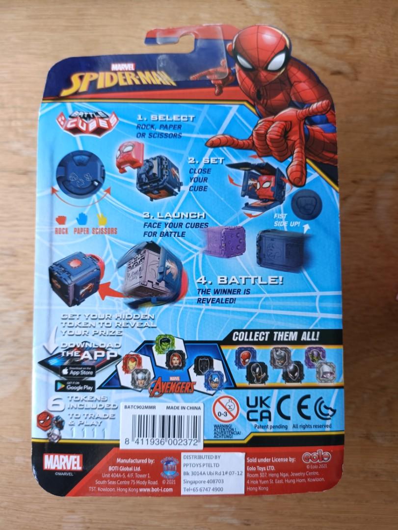 Marvel SpiderMan Battle Set Battle Cubes, Hobbies & Toys, Toys & Games
