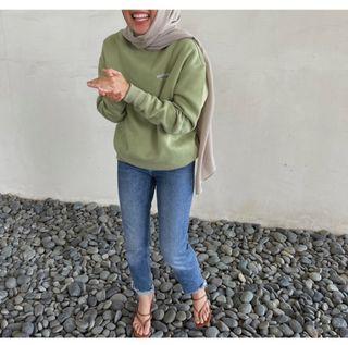 Mesllowes Sweatshirt in Sage Green