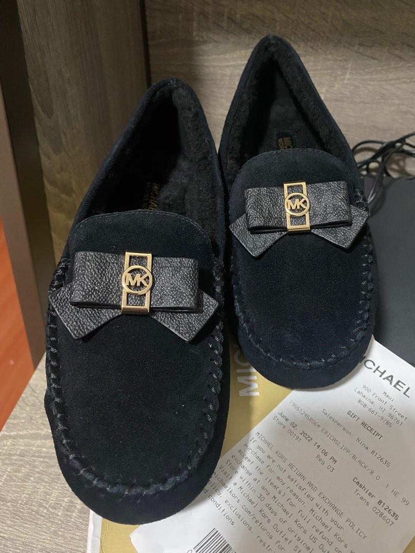 Michael Kors Loafers flats women's erica slippers black size US 8, Women's  Fashion, Footwear, Loafers on Carousell