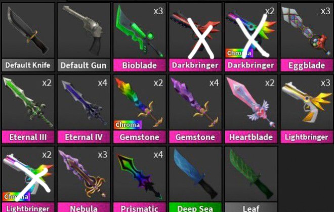 Trading mm2 knives for yba skins (I can also buy), Video Gaming, Gaming  Accessories, In-Game Products on Carousell