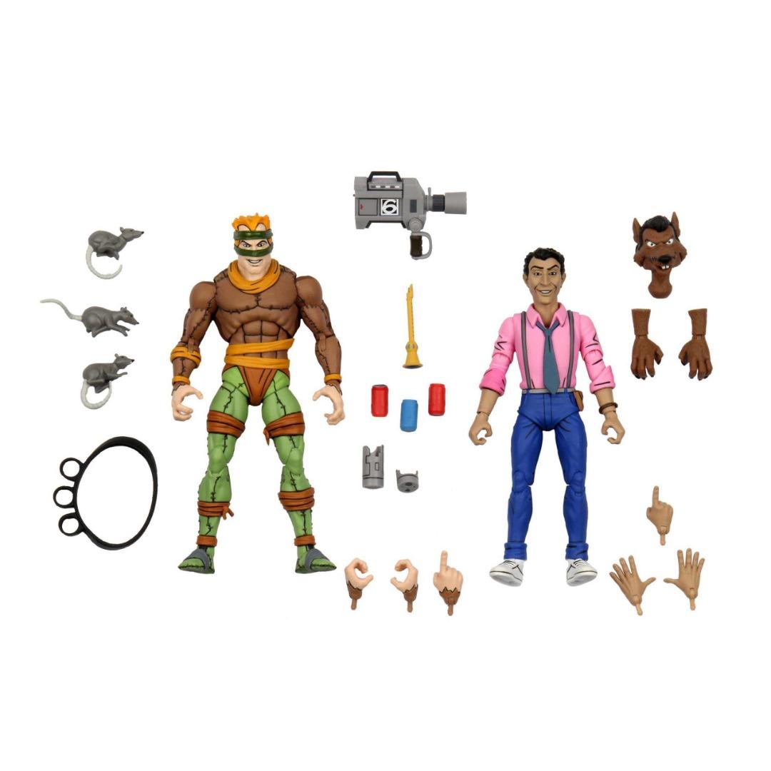 NECA Toys Teenage Mutant Ninja Turtles Rat King & Vernon 2 Pack Toys