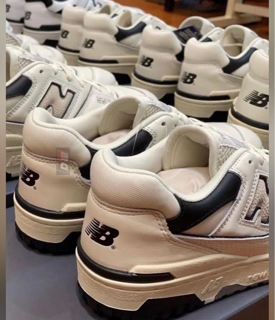 25.5cm-27cm]New balance 550海鹽白, 他的時尚, 鞋, 拖鞋在旋轉拍賣