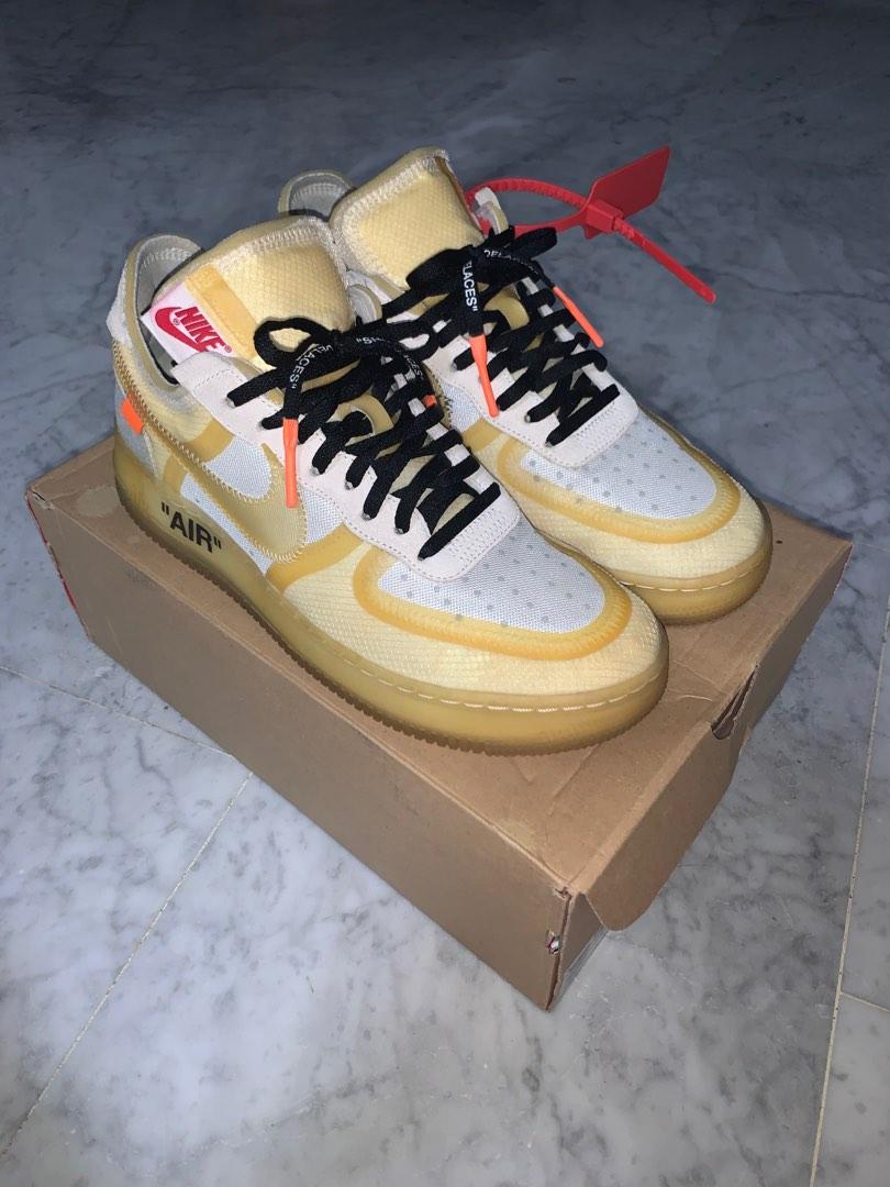 Off white air force 1 yellowing Clearance
