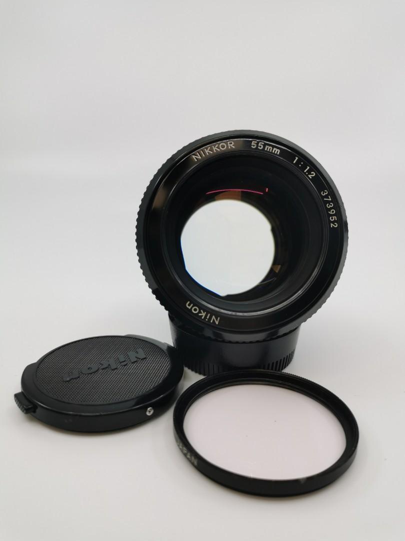Nikon Nikkor 55mm f1.2 原廠改AI 大光圈標準鏡, 攝影器材, 鏡頭及裝備 