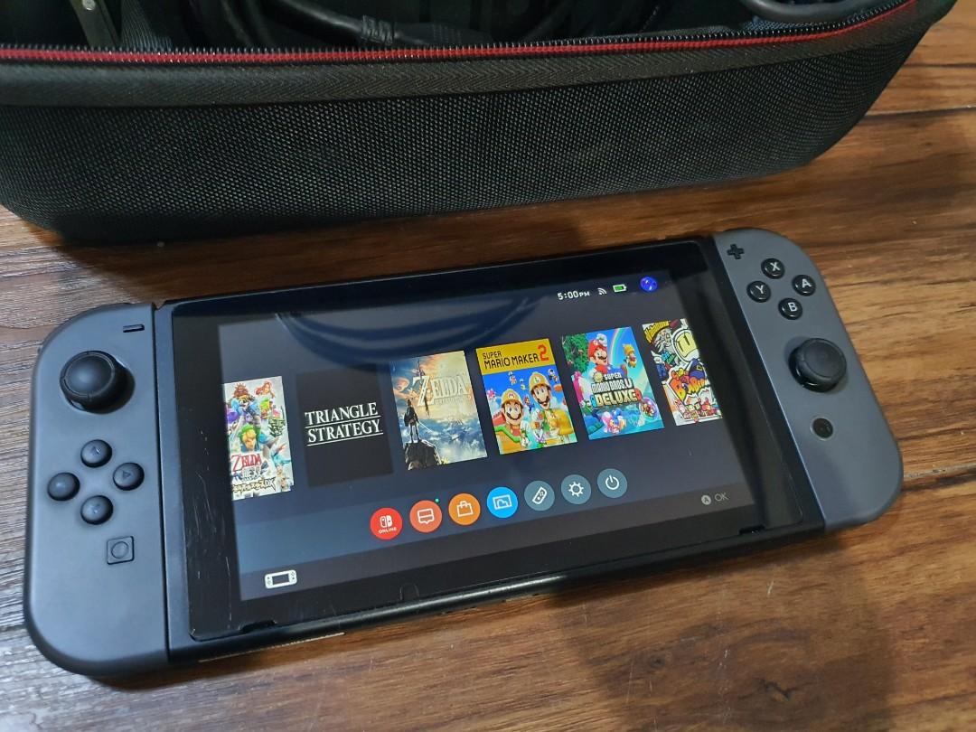 Nintendo switch Unpatched JB 128GB dual boot complete set, Video Gaming