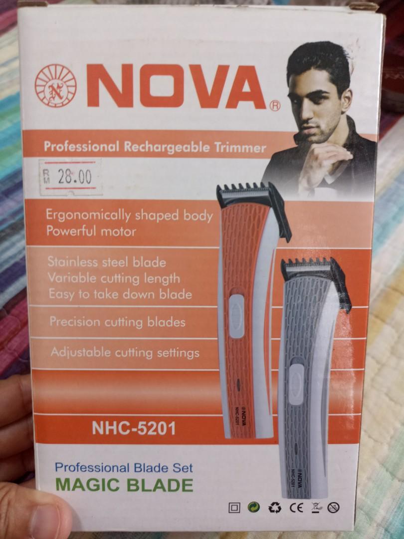 Nova Rechargeable hair trimmer, Beauty & Personal Care, Hair on Carousell