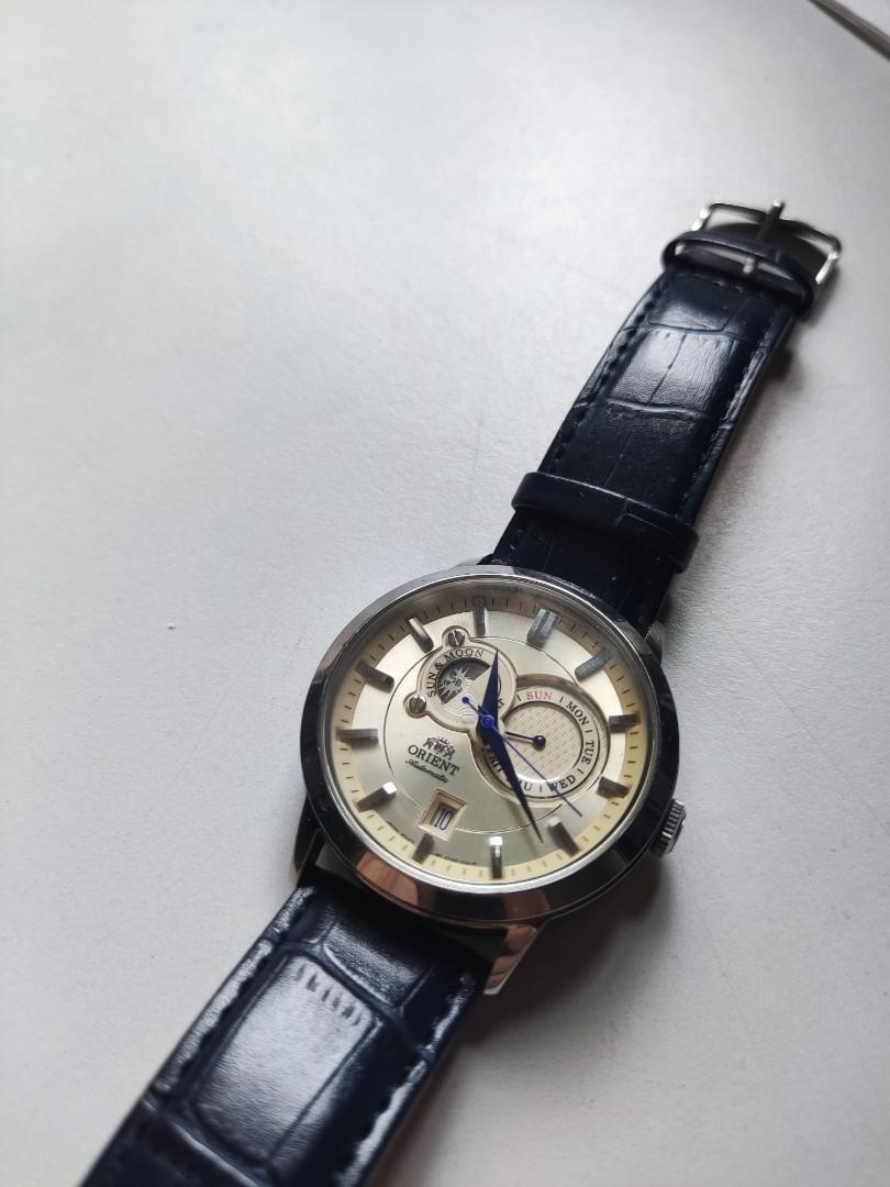 Orient automatic sun & moon set0p003w0 deals mens watch