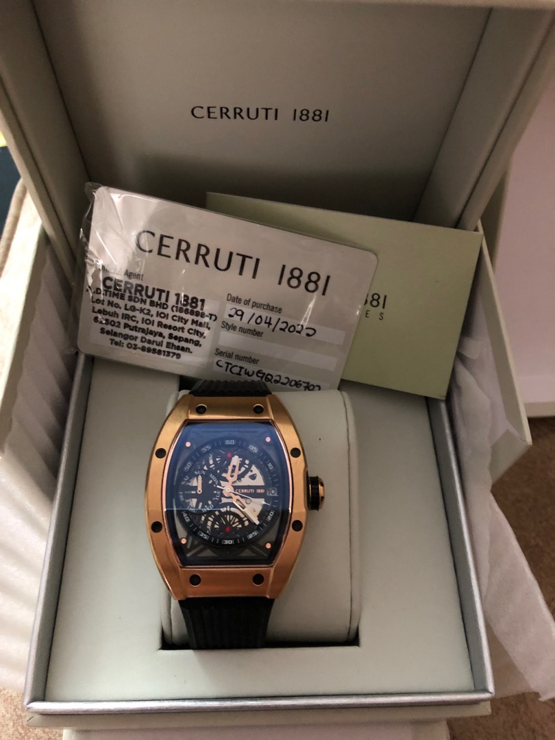 Original cerruti 1881 watch, Men's Fashion, Watches & Accessories ...
