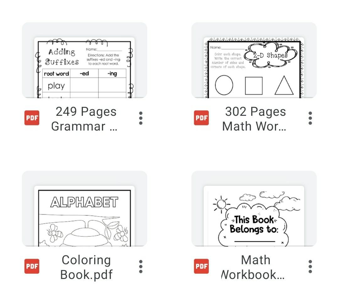 PDF Soft Copy] Preschool Worksheets Workbook, Hobbies & Toys ...