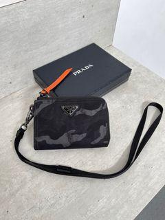 Prada Camouflage Tessuto Wallet On Strap