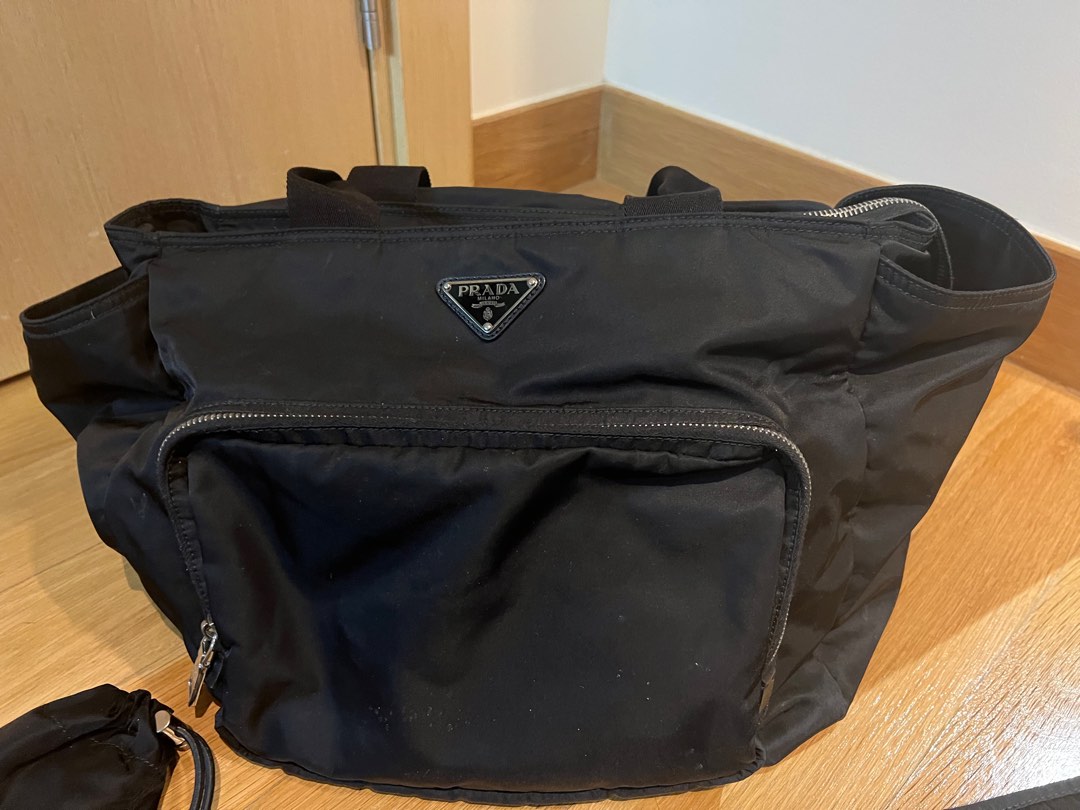 Prada ReNylon baby bag, Women's Fashion, Bags & Wallets, Tote Bags on Carousell