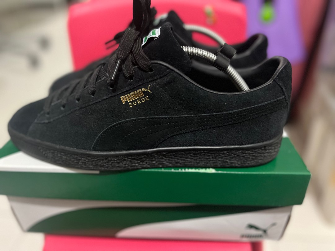 Puma Suede Classic Black, Men's Fashion, Footwear, Sneakers on Carousell