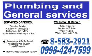 Pumbing Repair and maintenance Tubero services Declogging and installation