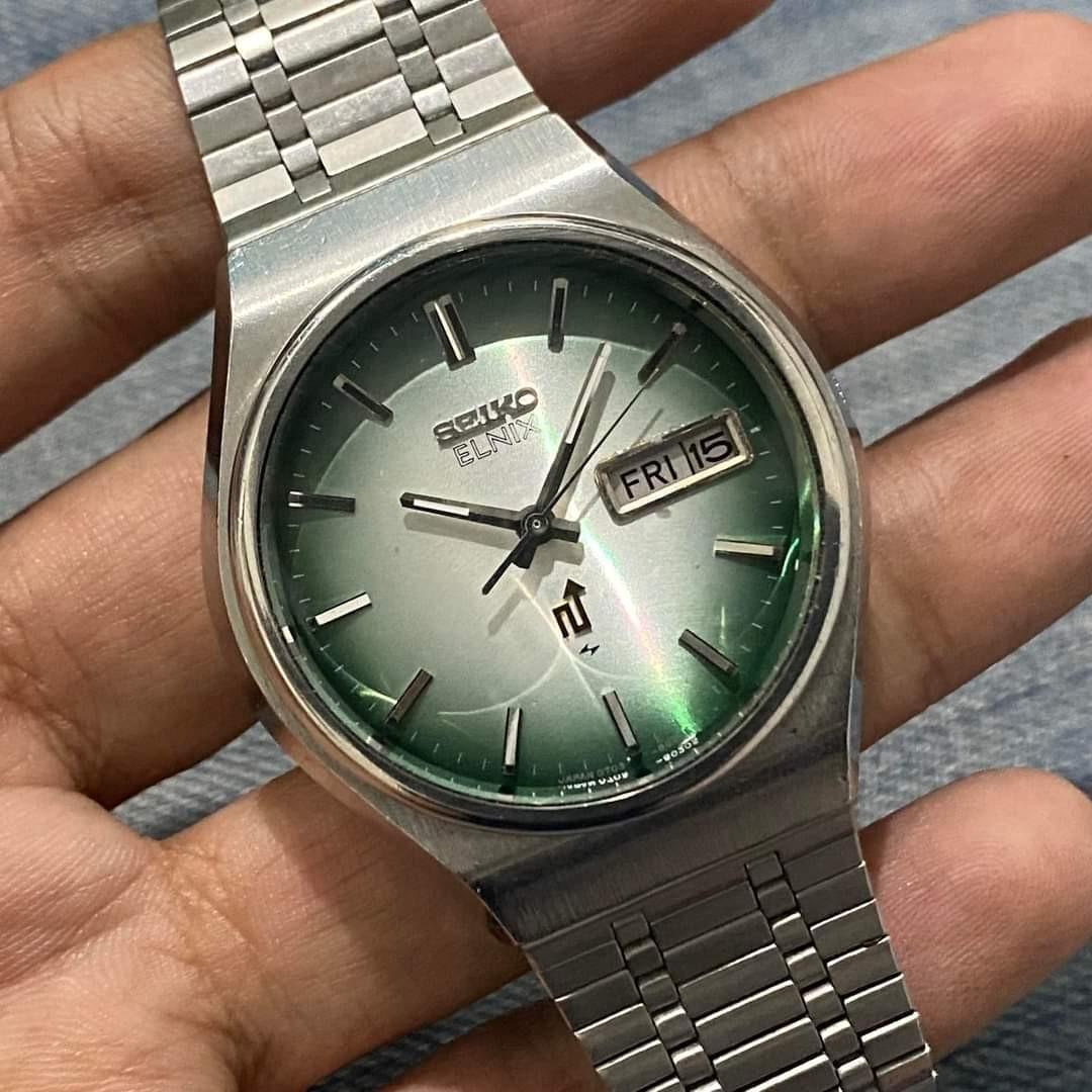 Rare Vintage 1975 Seiko Elnix 0703-8020 Day And Date Wristwatch, Men's  Fashion, Watches & Accessories, Watches on Carousell