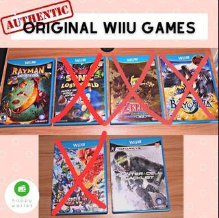 Rare WiiU Games US NTSC-U Rayman Sonic Zelda Bayonetta Wonderful 101 Splinter Cell Original Box