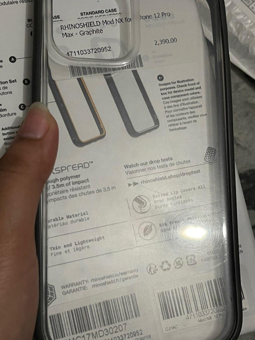 Rhinoshield MOD NX for Iphone 12 Pro Max (Category: Cases & Sleeves) located in Makati City. Submitted by bini_benta20 (Listing ID 1184053280, Image 1). Description: .