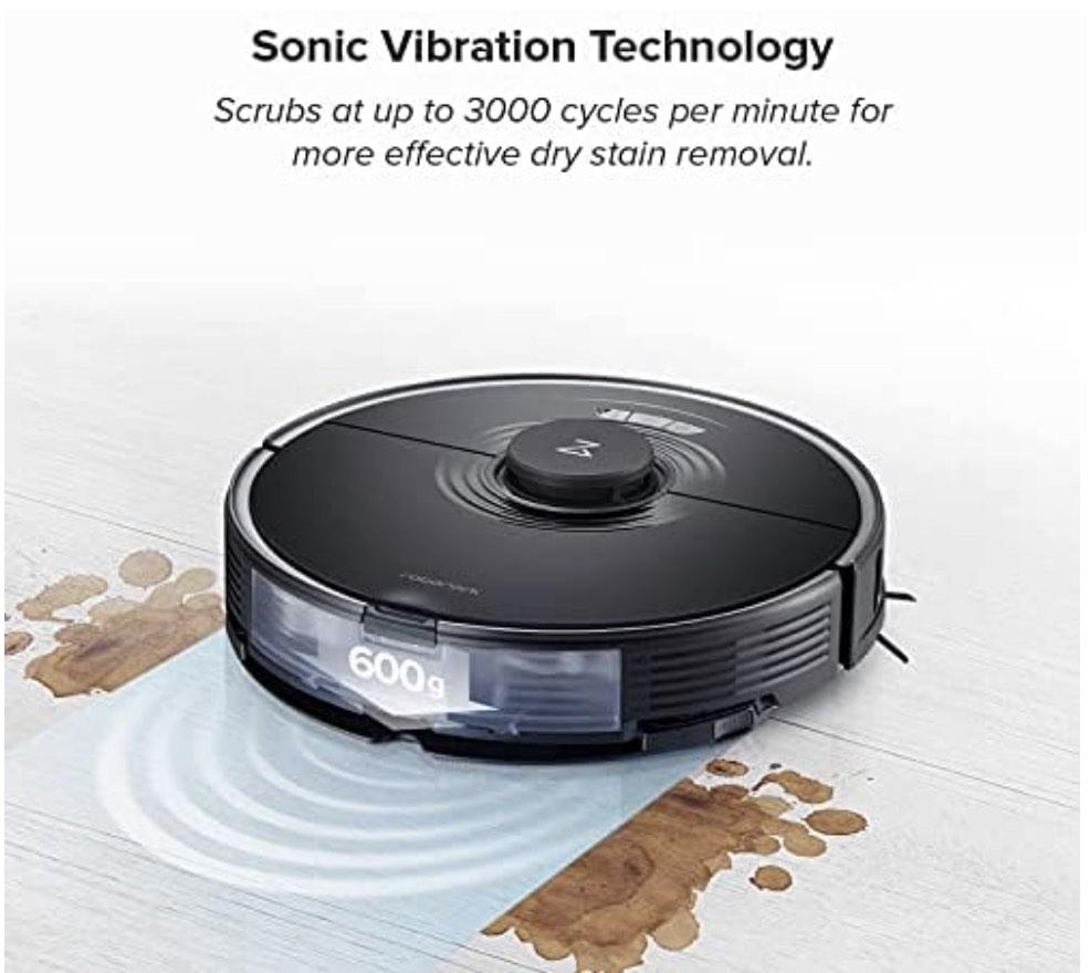 Roborock S7+ Robot Vacuum and Sonic Mop with SelfEmpty Dock, TV & Home