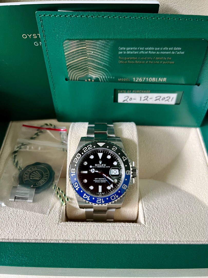 Rolex GMT Master ii M126710 BLNR Batman Dec 21 Luxury Watches