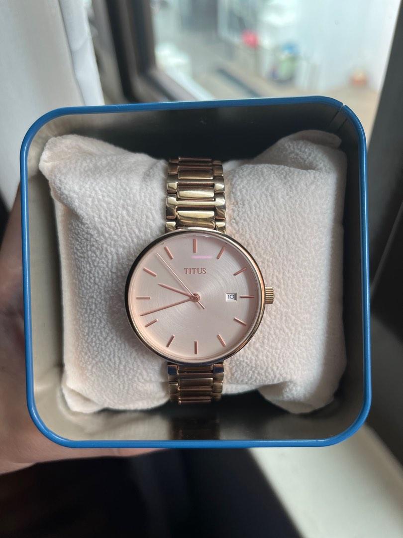 Titus rose gold watch store