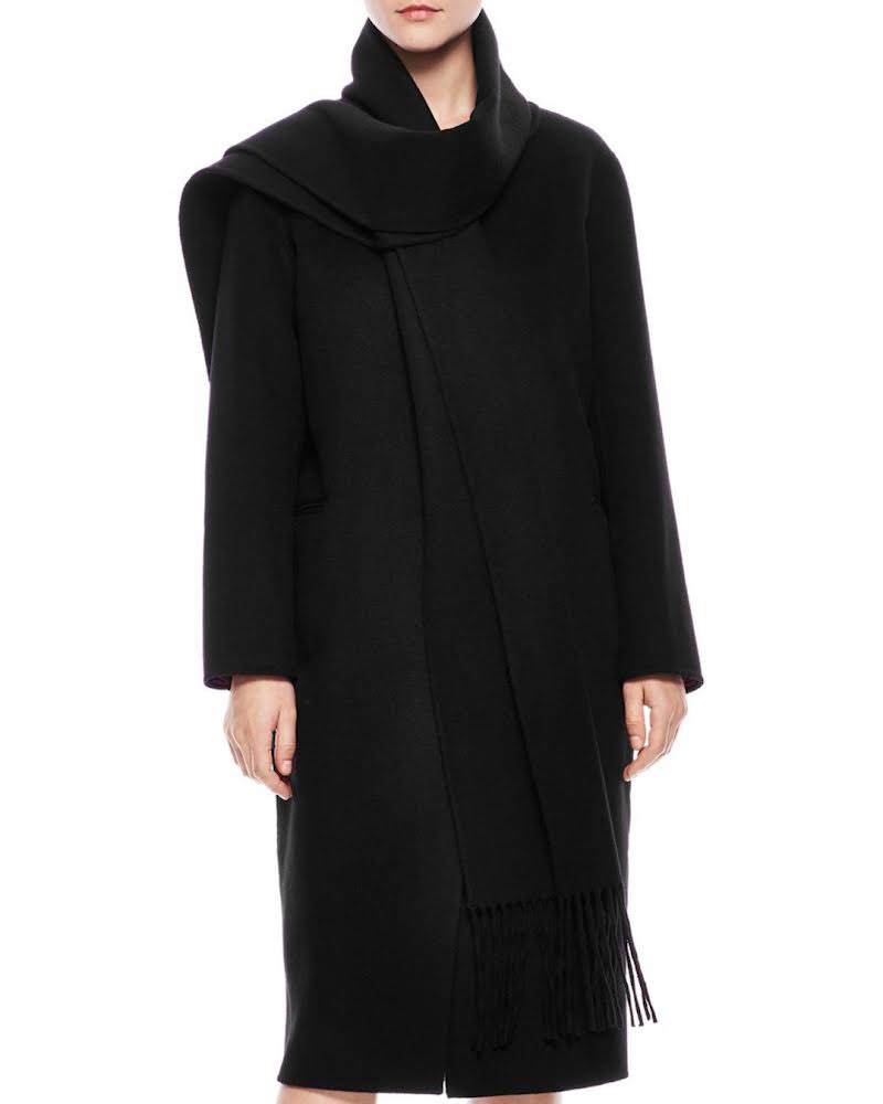 Sandro scarf top coat