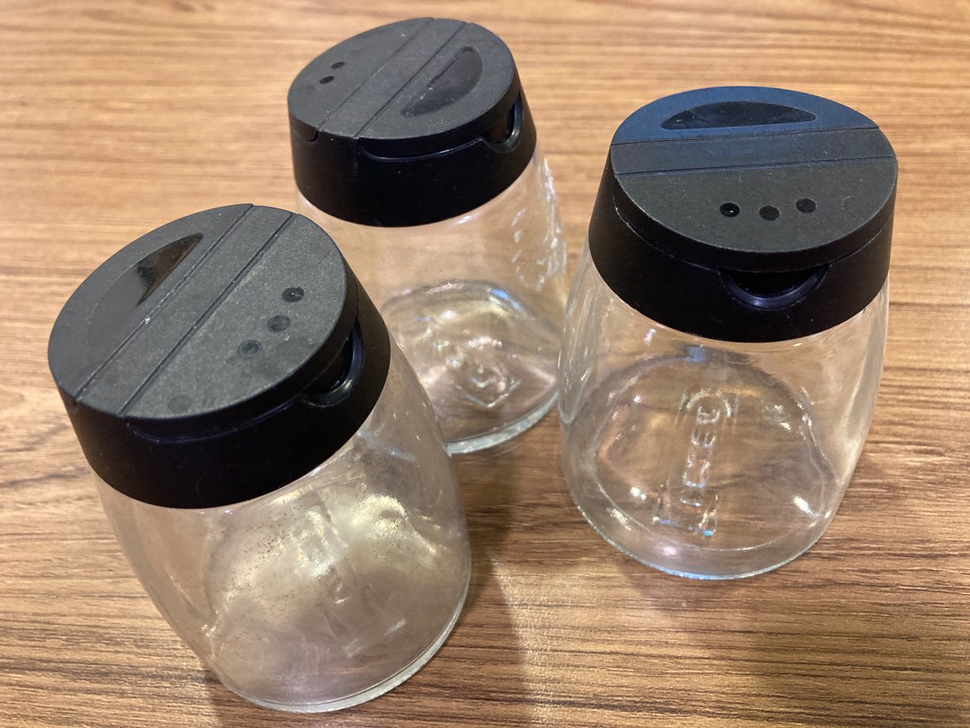 Set of 4 Glass Spice Jars Ikea IHARDIG Furniture Home Living Kitchenware Tableware Food Organisation Storage on Carousell