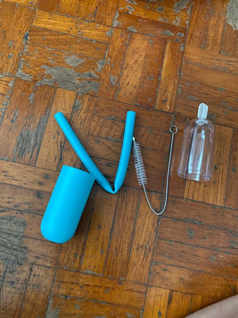 Silicone straw set and cutlery set, Furniture & Home Living ...