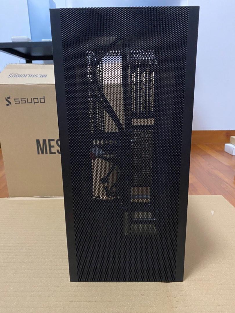 SSUPD Meshlicious Full Mesh PCIe 4.0 Mini ITX SFF PC Case Black