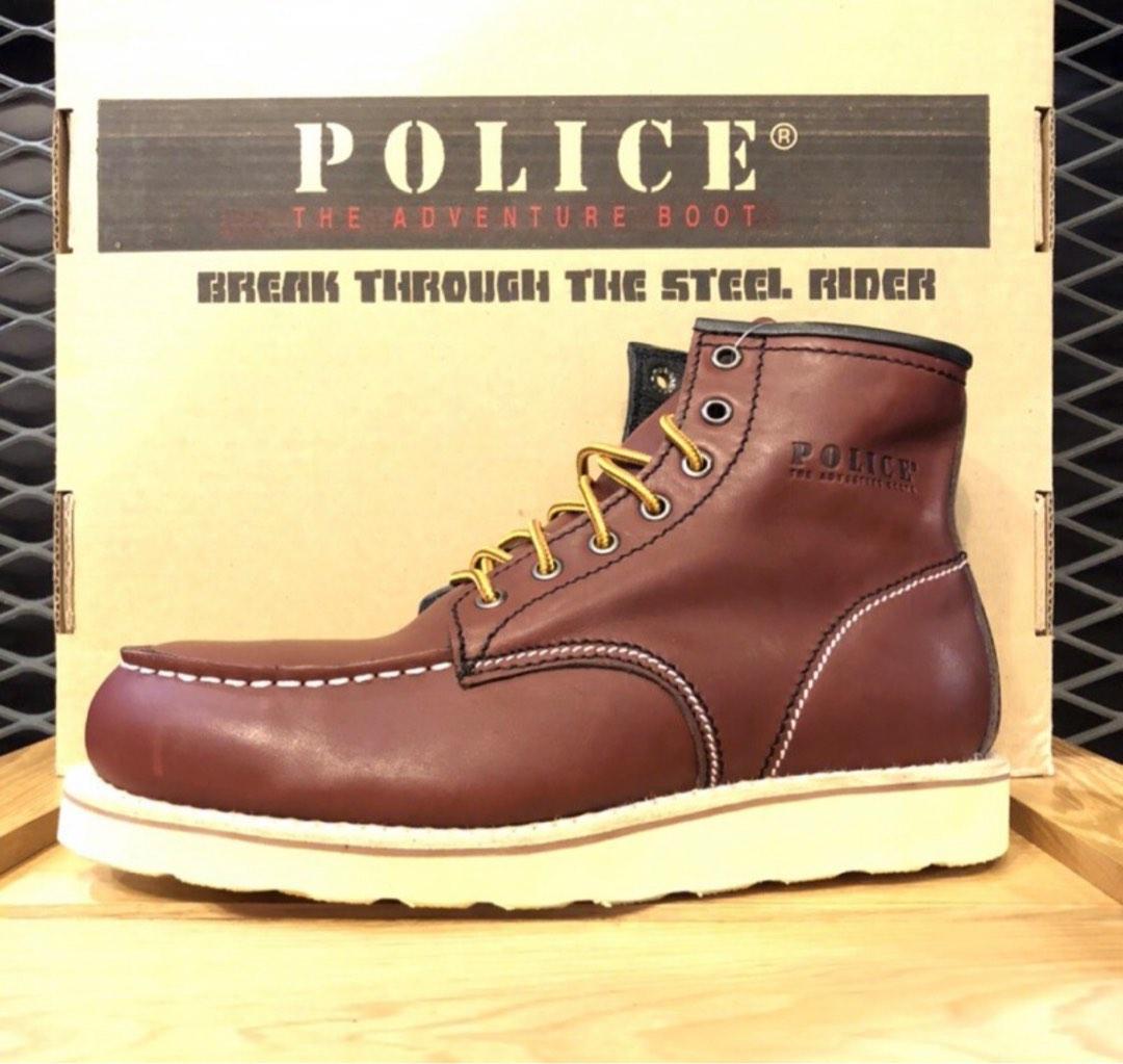 Red wing police boots hotsell