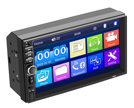 Yesbay 7018B 2DIN Car Radio Bluetooth Audio 7 Inch Reversing Camera USB MP5  Player 3 